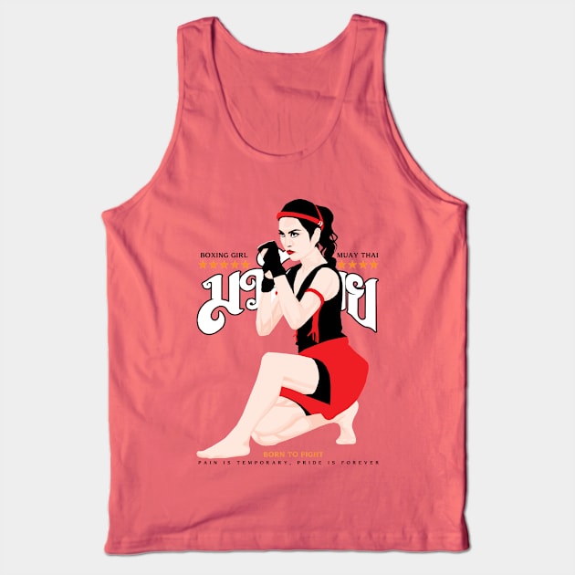 Kick Boxing girl Tank Top by KewaleeTee